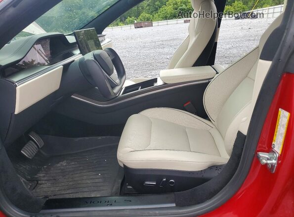 5YJSA1E62NF472248 2022 TESLA MODEL Красный Вид салона спереди