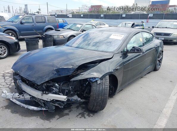 5YJSA1E67PF512844 2023 TESLA MODEL S Black წინა ხედი