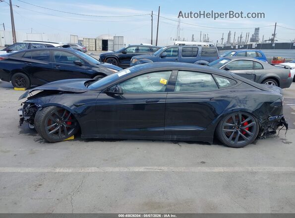 5YJSA1E67PF512844 2023 TESLA MODEL S Black უკანა სალონის ხედი
