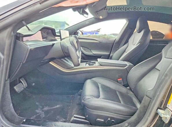 5YJSA1E68MF439365 2021 TESLA MODEL Black წინა სალონის ხედი