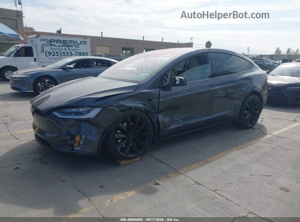 5YJXCBE22GF016482 2016 TESLA MODEL X Black Առջևի ձախ երեք քառորդ տեսարան