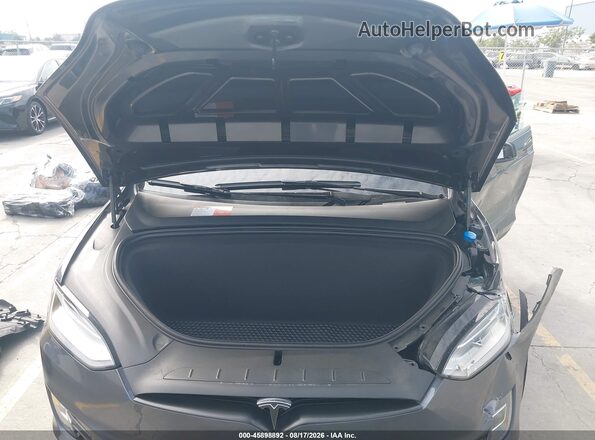 5YJXCBE22GF016482 2016 TESLA MODEL X Black Հետևի տեսք