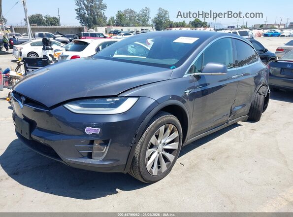 5YJXCBE25KF182052 2019 TESLA MODEL X Серый Передняя левая четверть