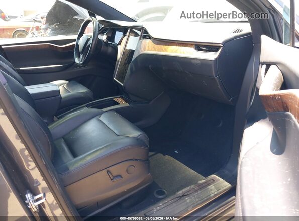5YJXCBE25KF182052 2019 TESLA MODEL X Серый Вид салона спереди
