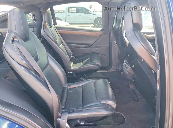 5YJXCBE27GF015649 2016 TESLA MODEL Blue უკანა სავარძლების ხედი