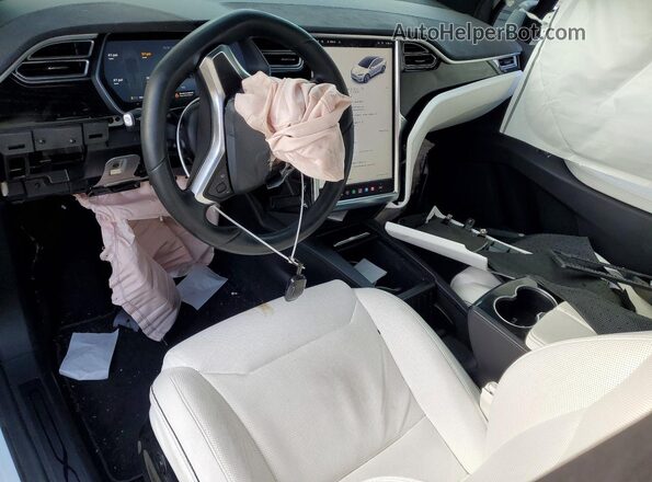 5YJXCBE28GF015286 2016 TESLA MODEL White Dashboard view