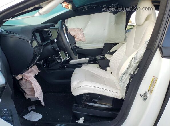 5YJXCBE28GF015286 2016 TESLA MODEL White Front interior view