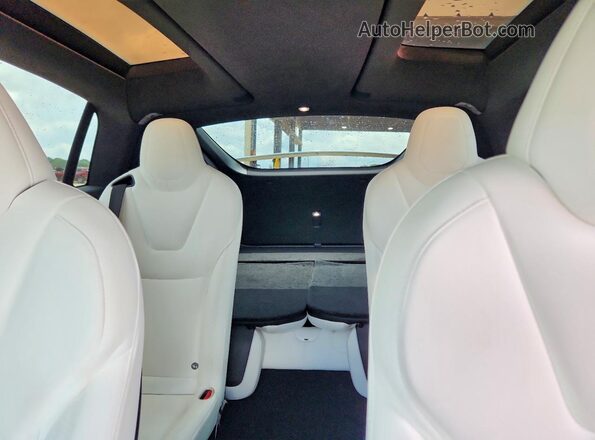 5YJXCBE2XLF300064 2020 TESLA MODEL White Vista de los asientos traseros