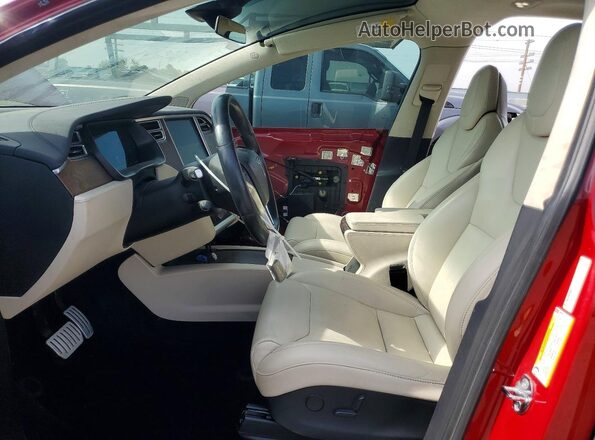 5YJXCBE44JF095534 2018 TESLA MODEL Red Vista interior delantera