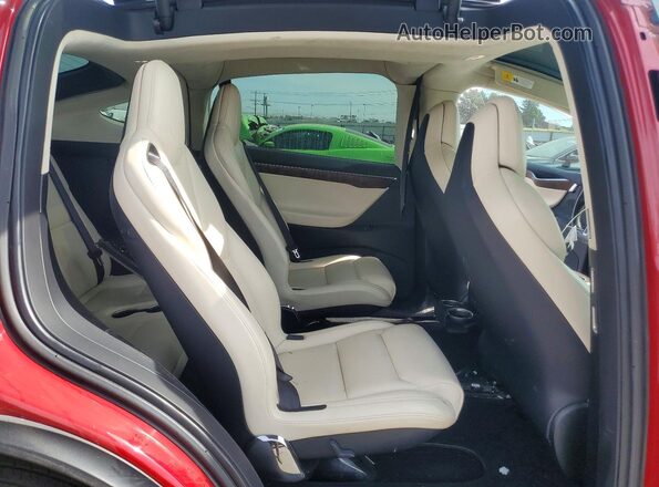 5YJXCBE44JF095534 2018 TESLA MODEL Red Vista interior trasera