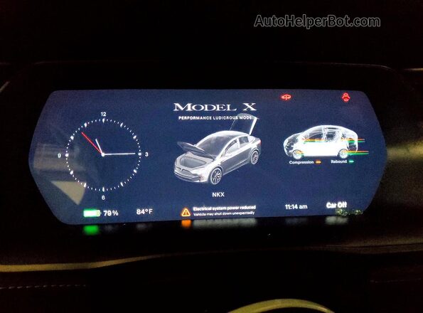 5YJXCBE46KF211656 2019 TESLA MODEL Gray Вид щитка приладів