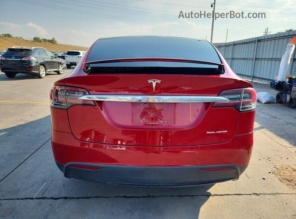 5YJXCDE20KF214501 2019 TESLA MODEL Red Widok z tyłu