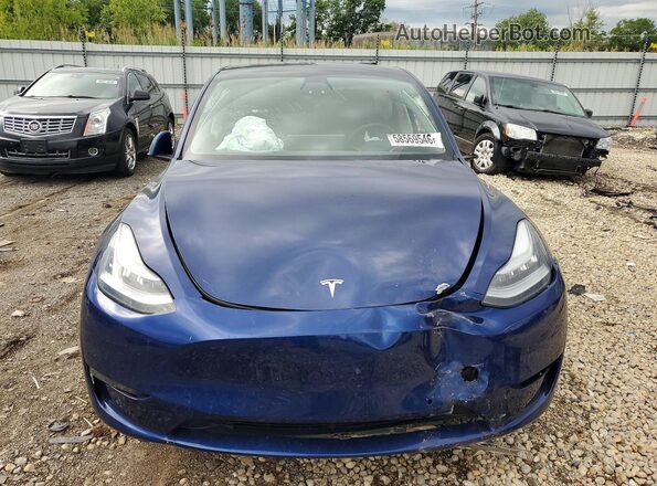 5YJYGAEE0MF113141 2021 TESLA MODEL Blue Vista frontal