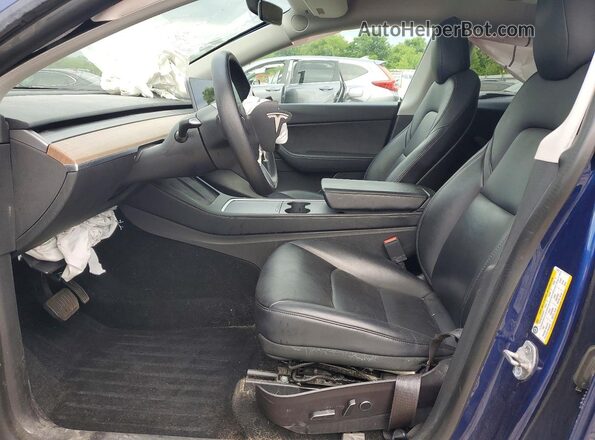 5YJYGAEE0MF113141 2021 TESLA MODEL Blue Vista interior delantera