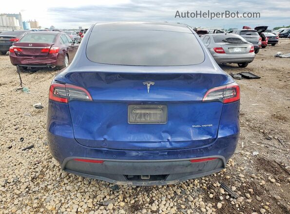 5YJYGAEE0MF113141 2021 TESLA MODEL Blue Vista trasera