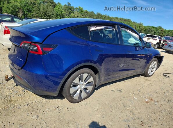 5YJYGAEE0MF196165 2021 TESLA MODEL Blue უკანა მარჯვენა