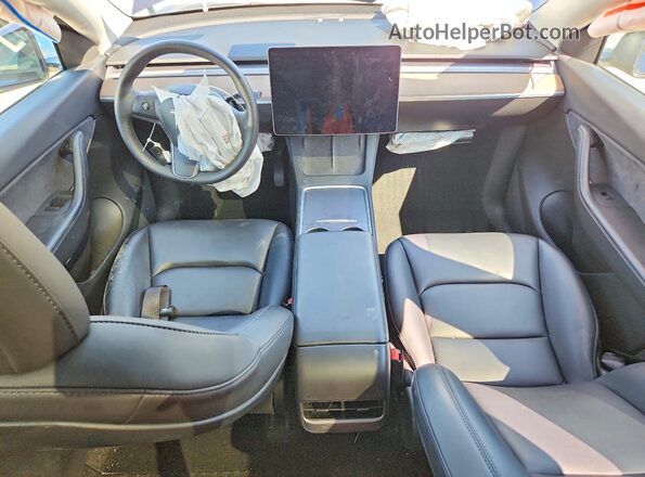 5YJYGAEE0MF196165 2021 TESLA MODEL Blue წინა პანელის ხედი