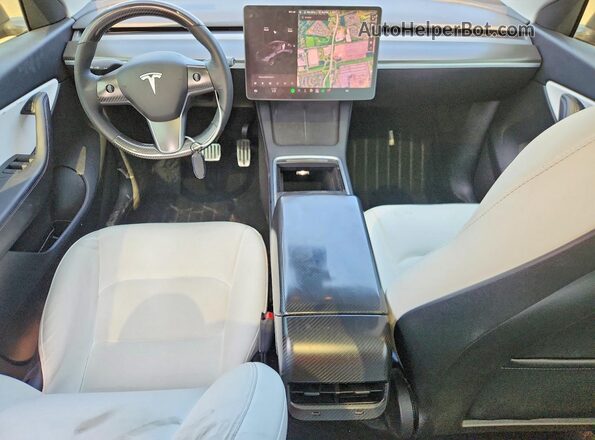 5YJYGAEE0MF228239 2021 TESLA MODEL Угольный Вид панели приборов