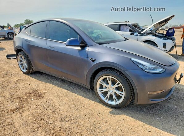 5YJYGAEE0MF228239 2021 TESLA MODEL Угольный Передняя правая четверть