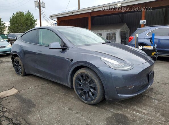 5YJYGAEE1MF155172 2021 TESLA MODEL Серый Передняя правая четверть