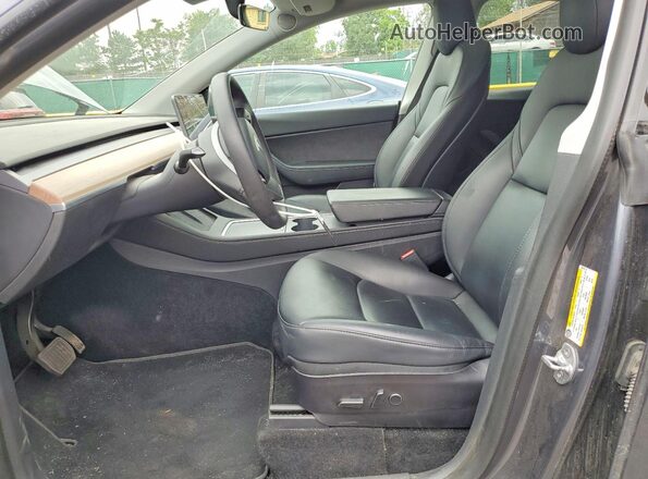5YJYGAEE1MF155172 2021 TESLA MODEL Серый Вид салона спереди