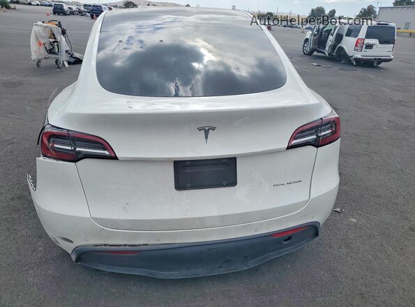 5YJYGAEE2MF155021 2021 TESLA MODEL White უკანა ხედი