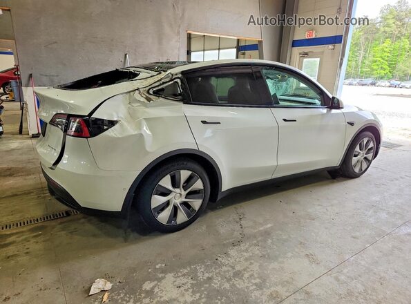 5YJYGAEE4MF183550 2021 TESLA MODEL Белый Задняя правая четверть