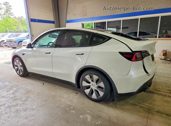 5YJYGAEE4MF183550 2021 TESLA MODEL Белый Задняя левая четверть