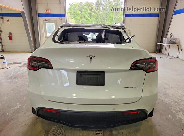 5YJYGAEE4MF183550 2021 TESLA MODEL Белый Вид сзади