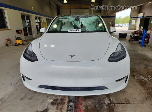 5YJYGAEE4MF183550 2021 TESLA MODEL Белый Вид спереди