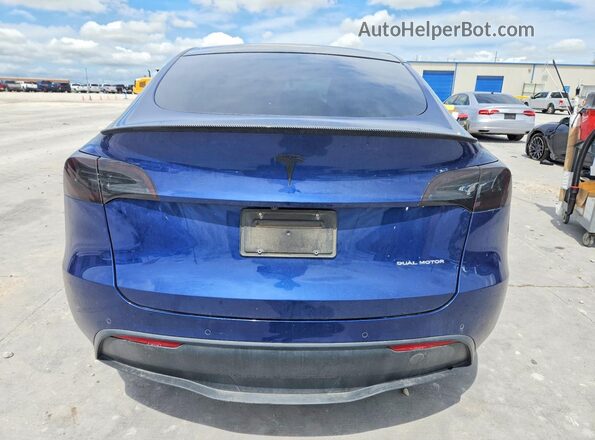 5YJYGAEE7MF211471 2021 TESLA MODEL Синий Вид сзади