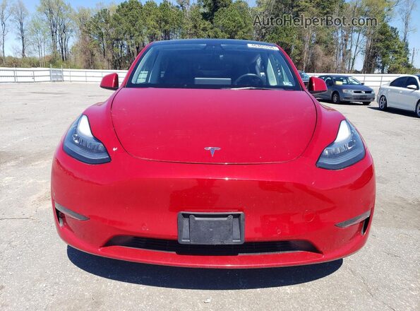 5YJYGAEE7MF230103 2021 TESLA MODEL Red Widok z przodu