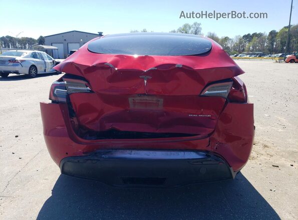 5YJYGAEE7MF230103 2021 TESLA MODEL Red Widok z tyłu