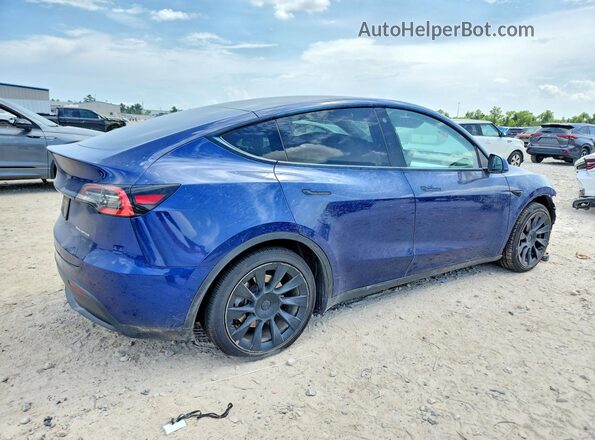 5YJYGAEE8MF187648 2021 TESLA MODEL Blue Rear right