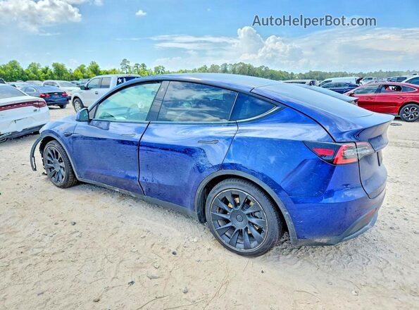 5YJYGAEE8MF187648 2021 TESLA MODEL Blue Rear left