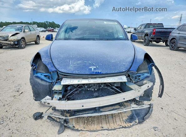 5YJYGAEE8MF187648 2021 TESLA MODEL Blue Front view