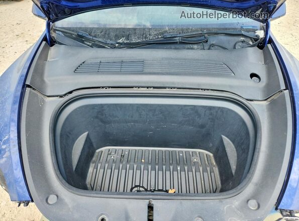 5YJYGAEE8MF187648 2021 TESLA MODEL Blue Engine compartment view