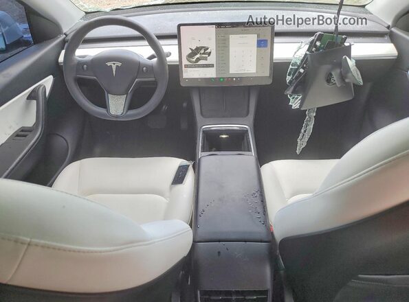 5YJYGAEE8MF284221 2021 TESLA MODEL White Вид панелі приладів