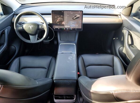 5YJYGAEE9MF137910 2021 TESLA MODEL Черный Вид панели приборов