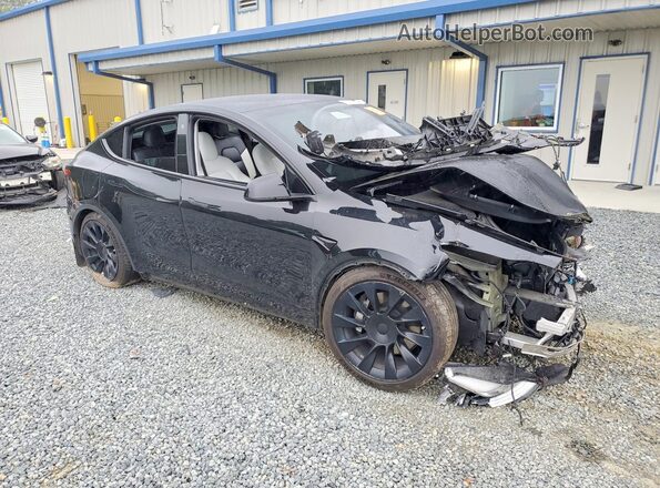 5YJYGAEEXMF202263 2021 TESLA MODEL Черный Передняя правая четверть