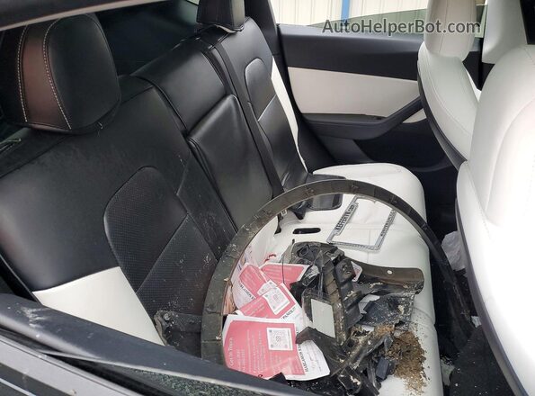 5YJYGAEEXMF202263 2021 TESLA MODEL Черный Вид задних сидений