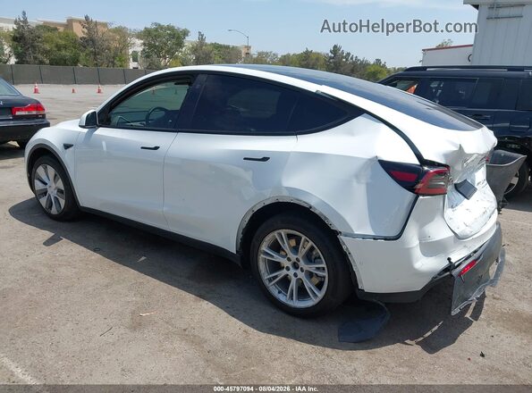 5YJYGAEEXMF243752 2021 TESLA MODEL Y White უკანა მარცხენა