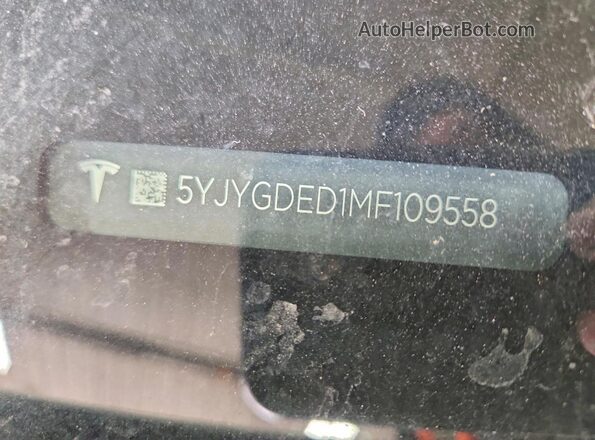 5YJYGDED1MF109558 2021 TESLA MODEL White ძრავის განყოფილების ხედი