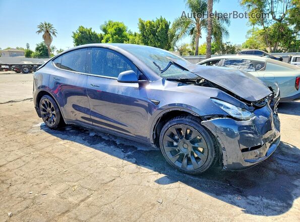 5YJYGDED8MF124395 2021 TESLA MODEL Серый Передняя правая четверть