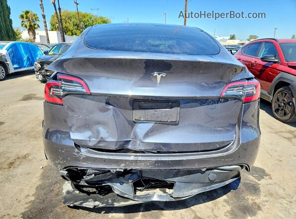 5YJYGDED8MF124395 2021 TESLA MODEL Серый Вид сзади