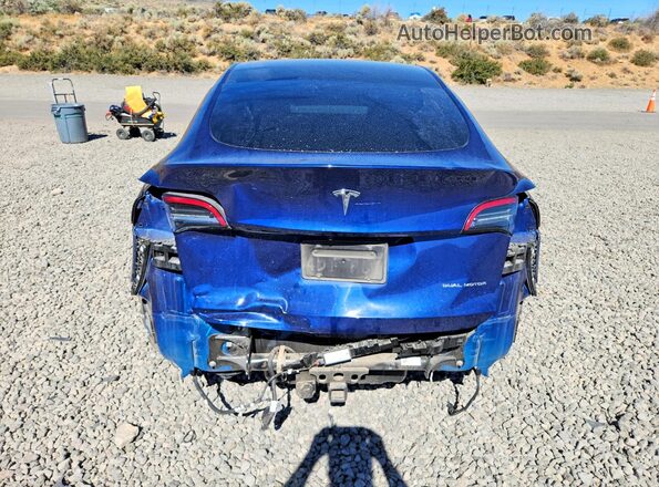 5YJYGDEE0MF146089 2021 TESLA MODEL Blue Vista trasera