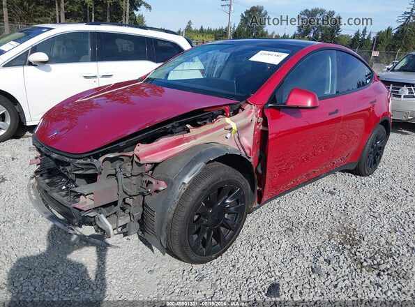 5YJYGDEE0MF259122 2021 TESLA MODEL Y Red Передня ліва чверть