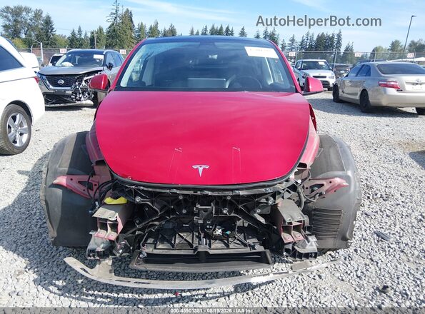 5YJYGDEE0MF259122 2021 TESLA MODEL Y Red Вид задньої частини салону