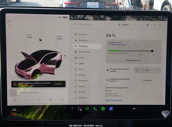 5YJYGDEE0MF259122 2021 TESLA MODEL Y Red 