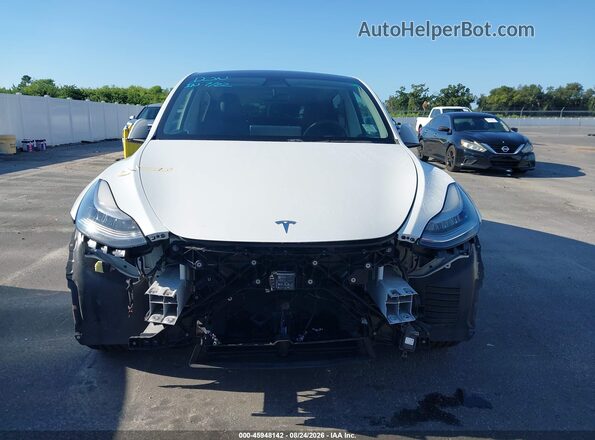 5YJYGDEE1LF032990 2020 TESLA MODEL Y White Vista del cuadro de instrumentos